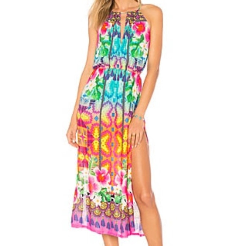 Colorful Nanette Lepore Midi Coverup Dress Size Small